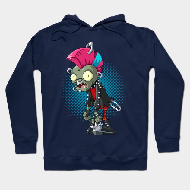 Punk Zombie Hoodie by Atpidarp